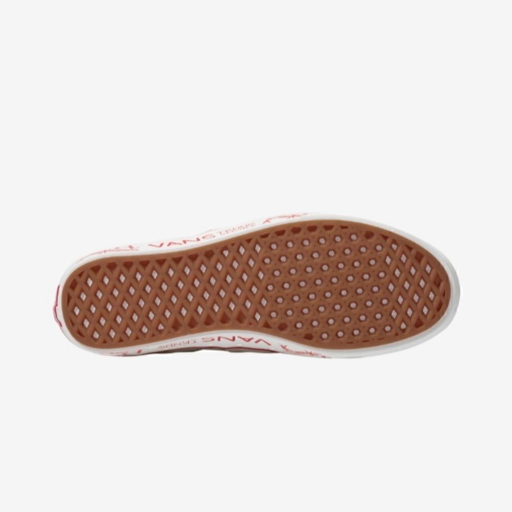 VN0A3WM748C Vans Comfycush Authent Blanc De Blanc/Red Men's - Women's - Picture 5 of 14